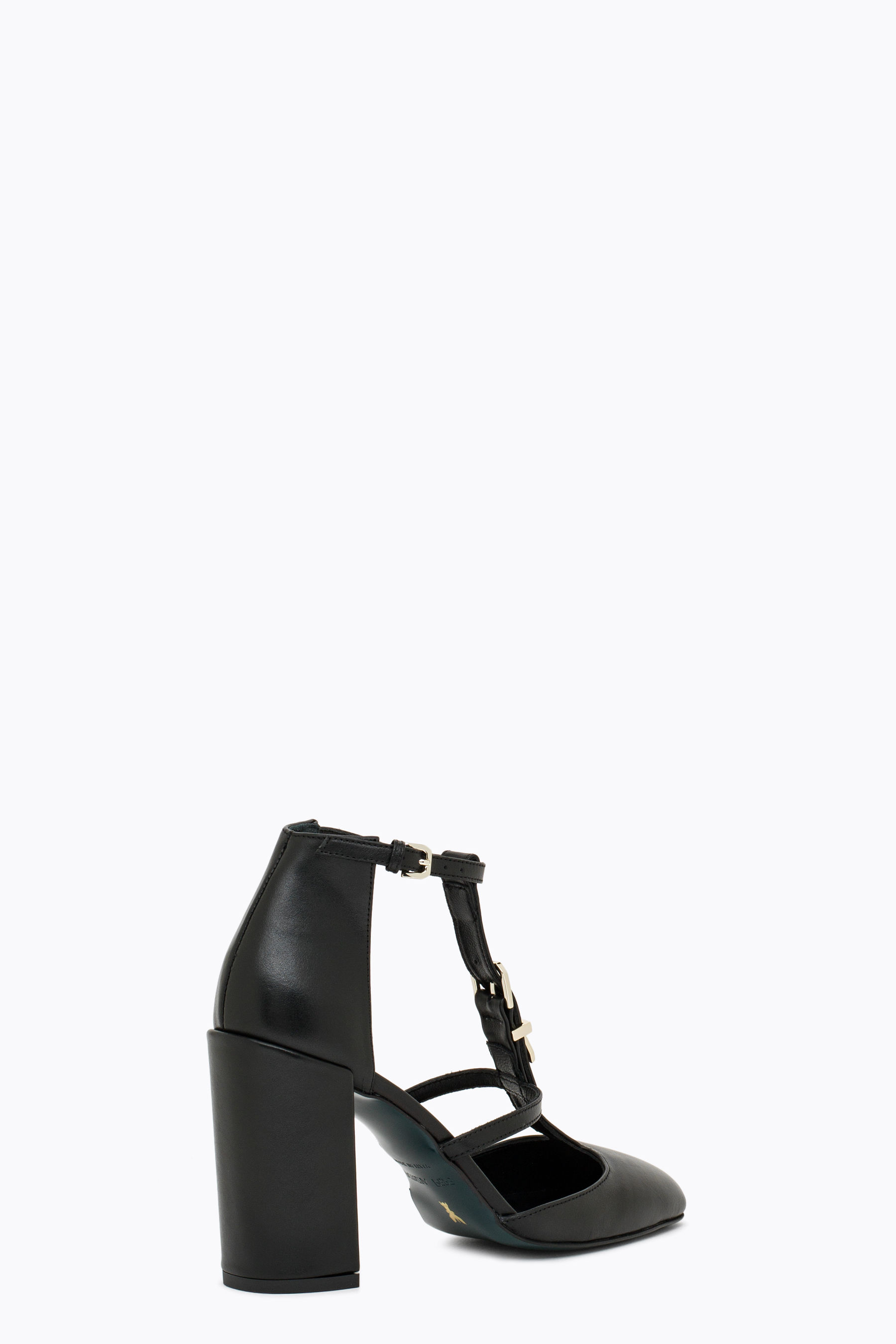 black t strap shoes