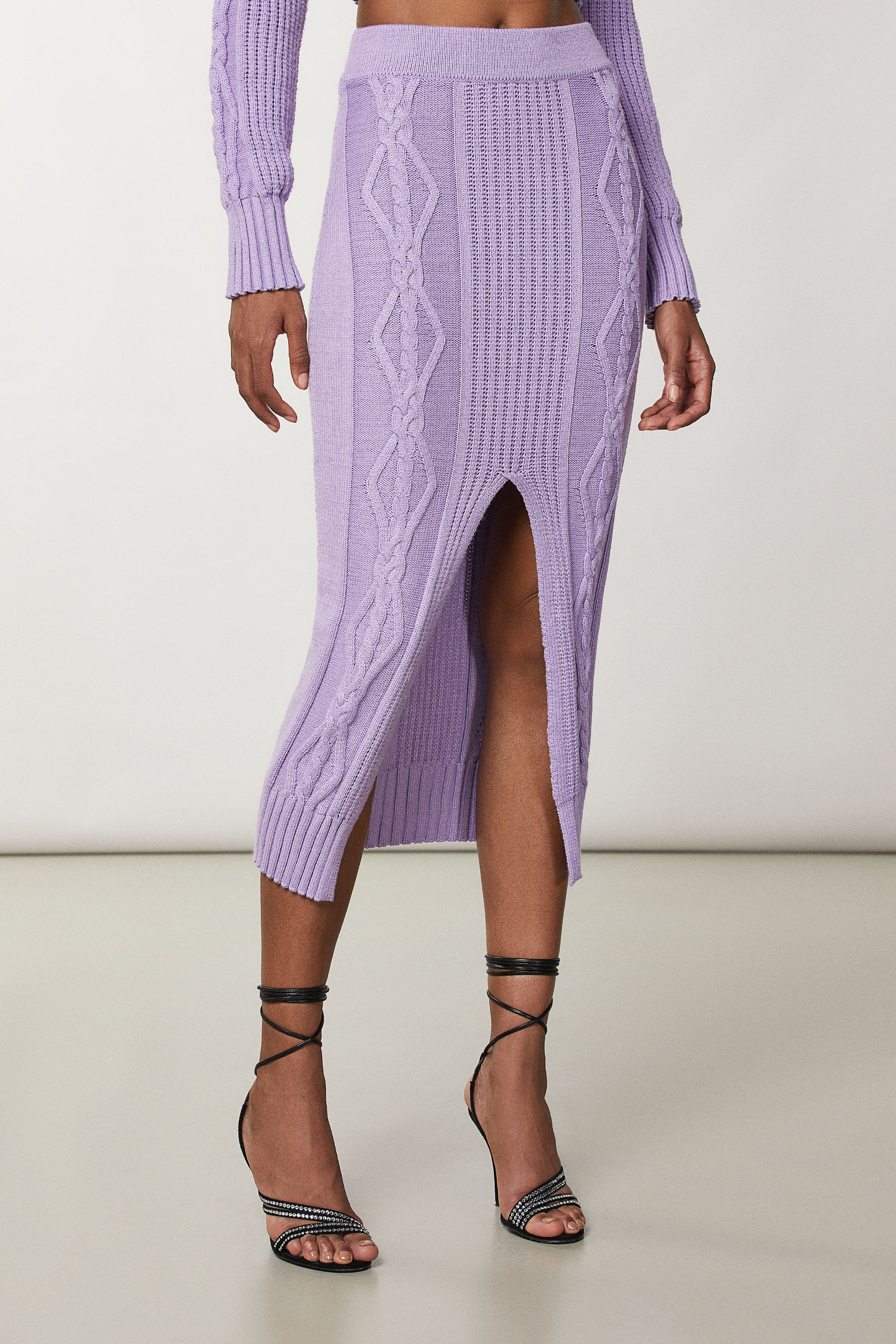 Purple skirt with slit | Patrizia Pepe